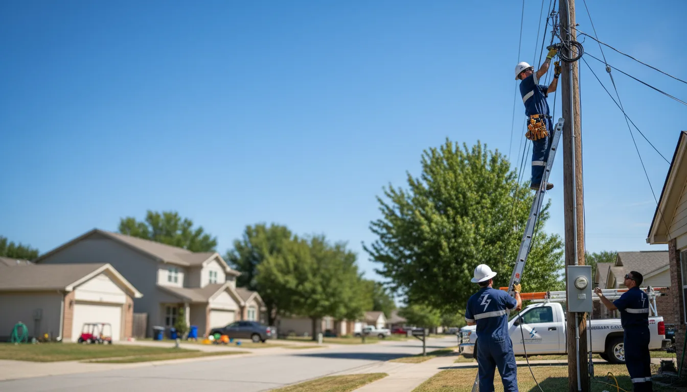 Residential electrician providing installation services in Salix, PA